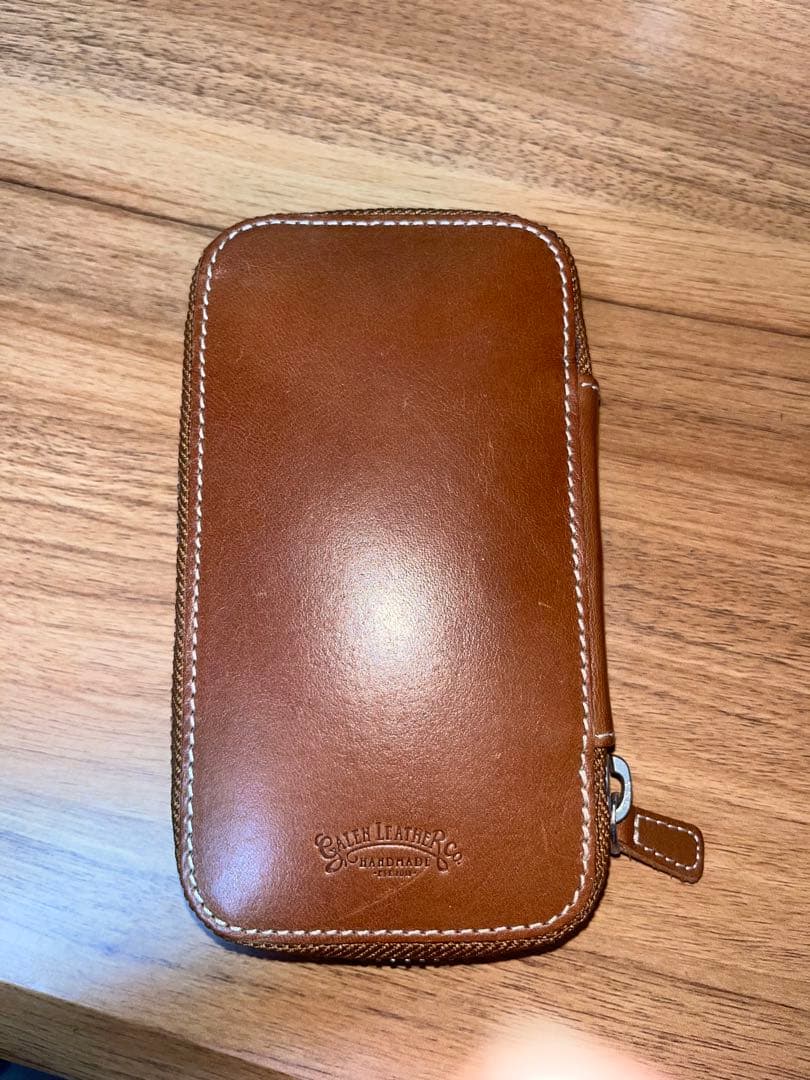 ガレンレザー　ブラウン　6本差しスロットペンケース