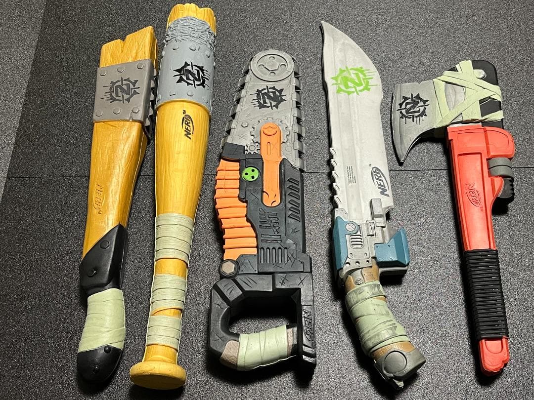 ナーフ ゾンビストライク マチェット Zバッド チェーンソー レンチアックス