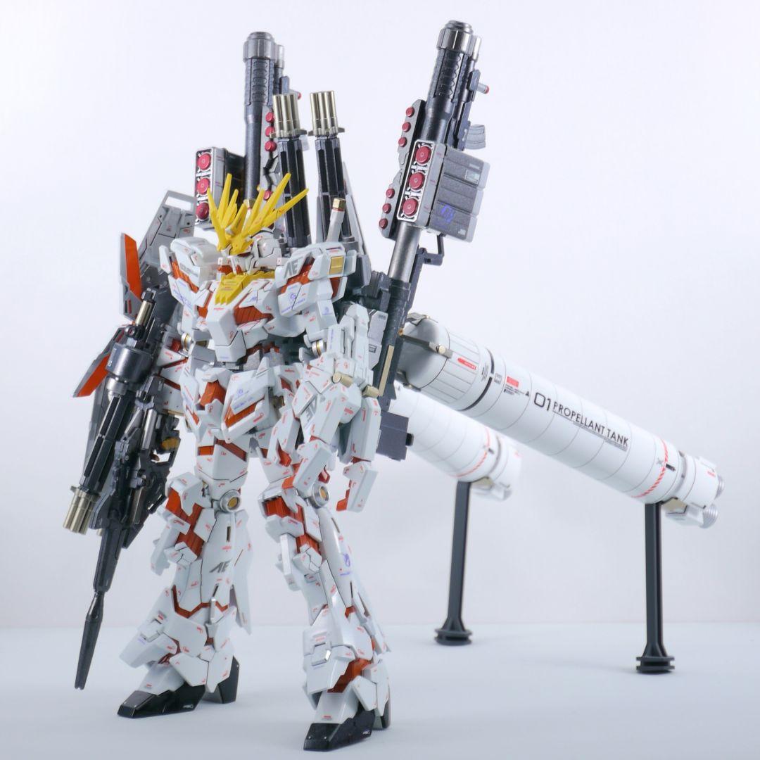 HGUC フルアーマーユニコーンガンダム 白バンシィ 塗装 完成品 バンダイ