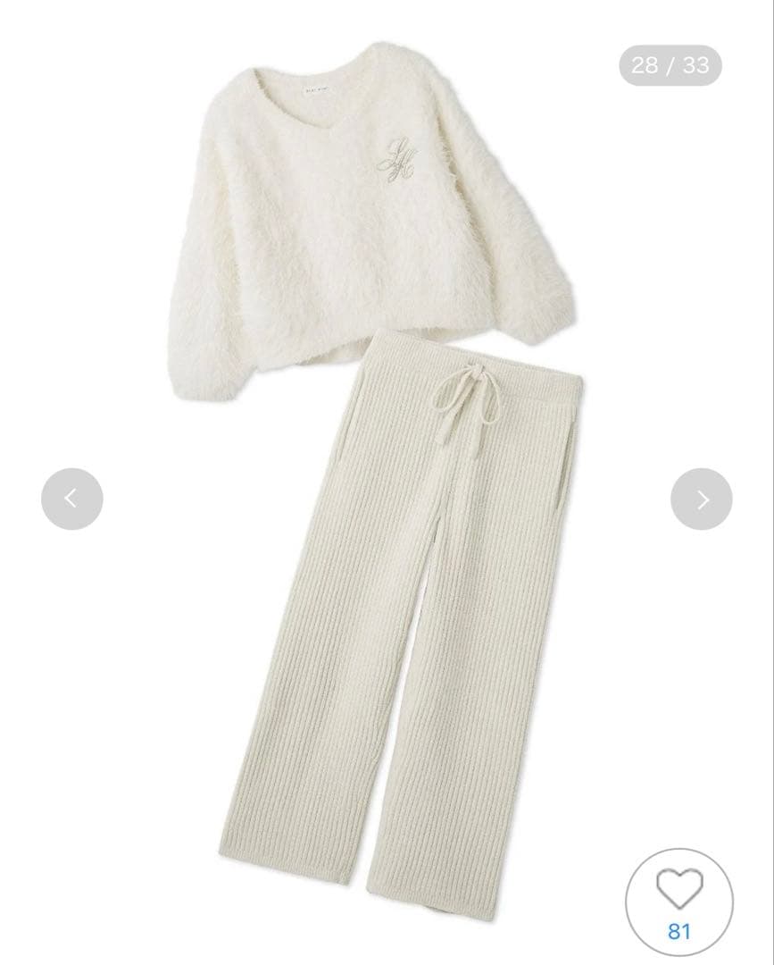 新品未使用 SNIDELシャギーセットアップ完売品 IVR