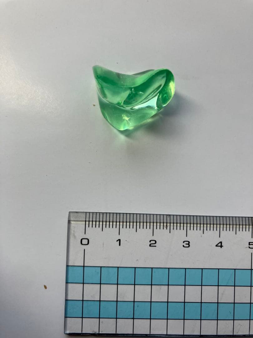 【1個】プラスチック・アクリルストーン【緑色】