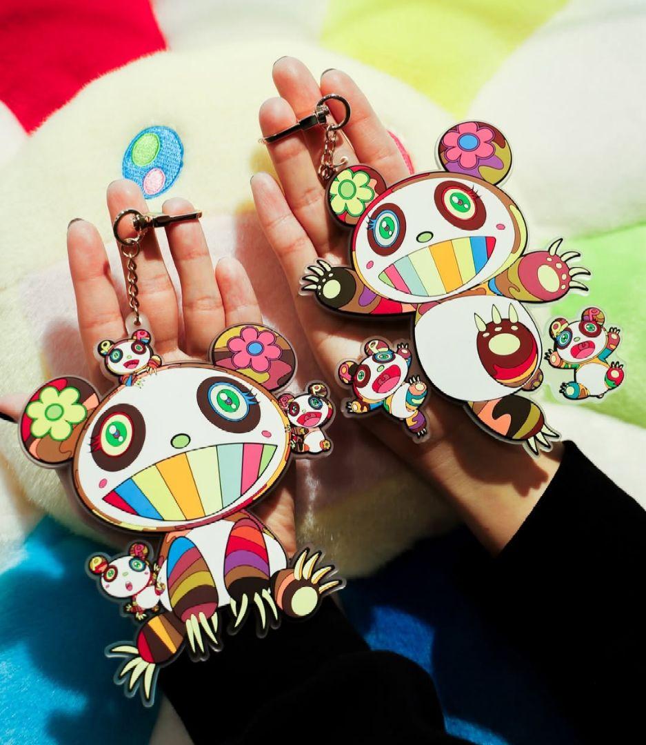 ２種セット★　新作★　村上隆　パンダ　ラバー　キーリング　カイカイキキ