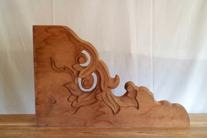 持ち送り 彫刻 オブジェ アンティーク 仏教美術 古美術 木彫 寺社 希少 レア