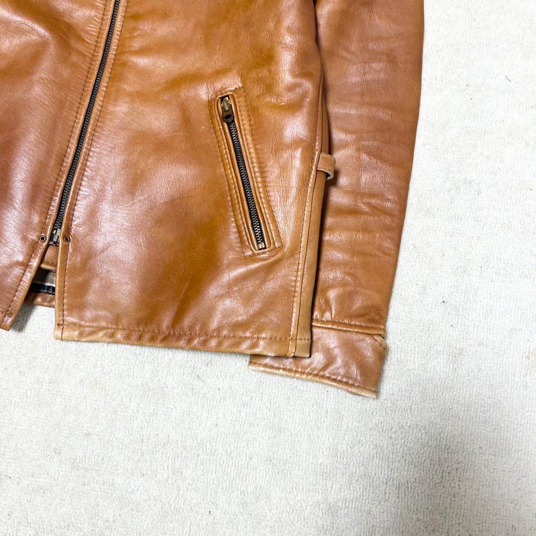 美品　ショット　Schott シングルライダースジャケット　AT101 牛革