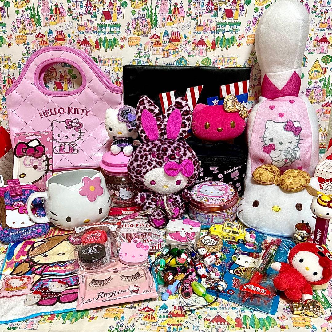 サンリオ ハローキティ まとめ売り レオパード ぬいぐるみ ご当地 ストラップ他