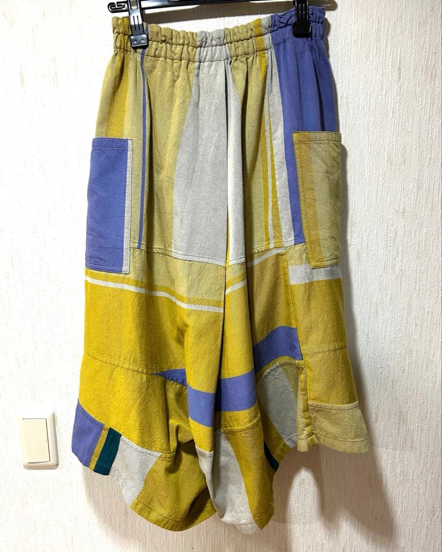 tamaki niime コットン　タルンパンツ　ショート　　サルエル風パンツ