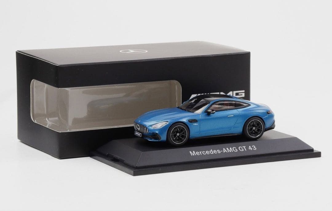 新品 1/43 メルセデス純正 iscale メルセデス AMG GT43 ブル
