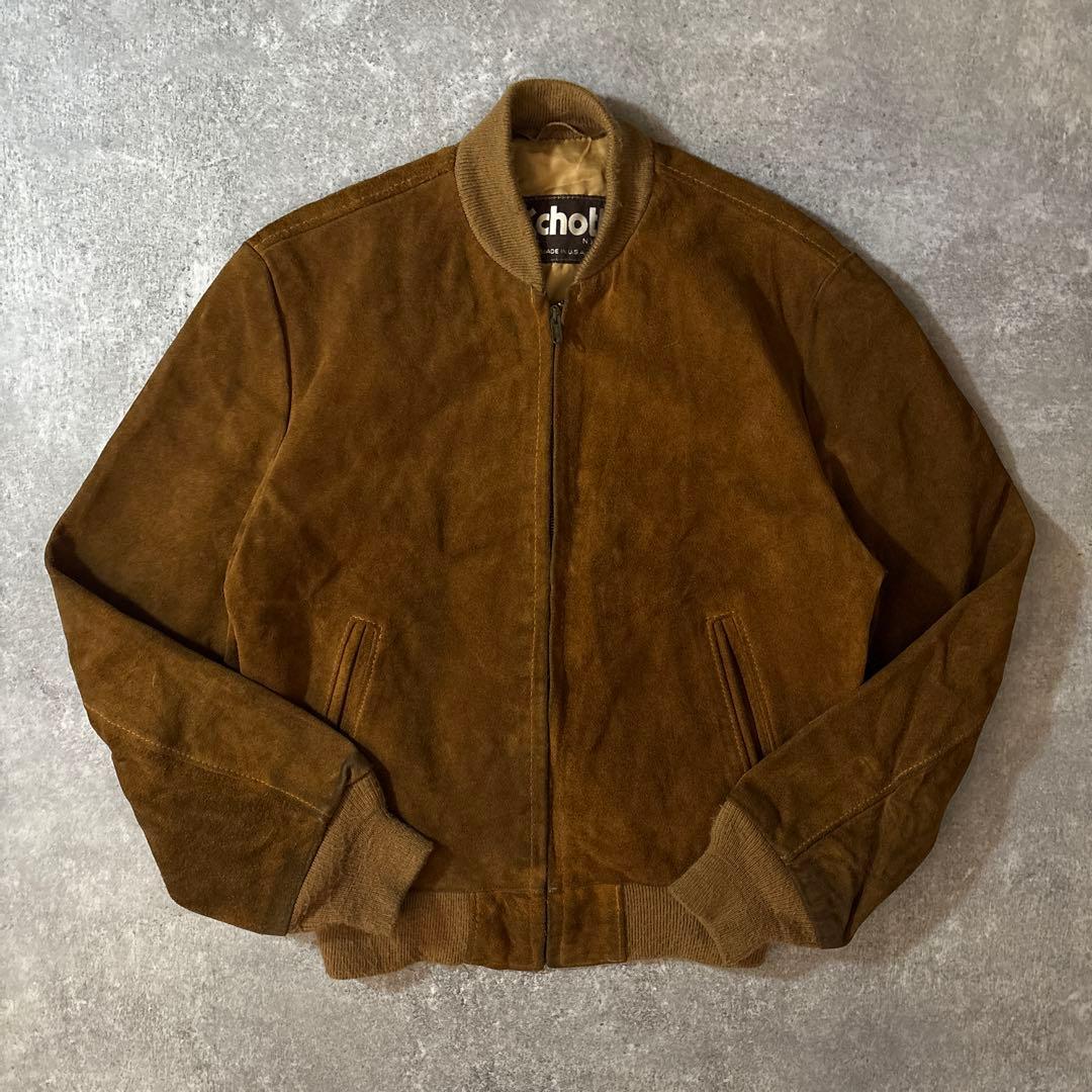 OLD Schott 80s USA製　レザージャケット　ブルゾン　スエード