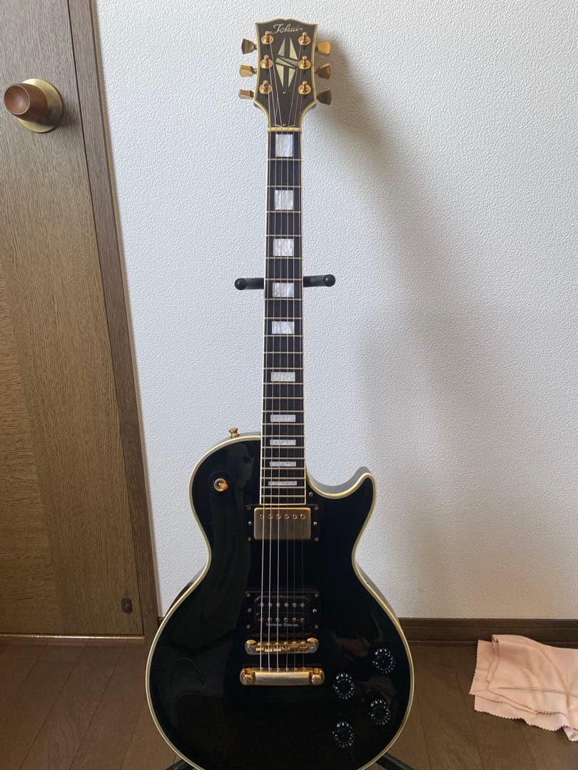 トーカイ　レスポールタイプ改 ブラック ソリッドボディ