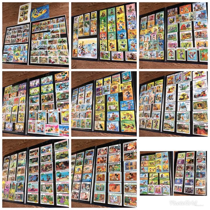 大コレクション！ディズニー切手388種！ストックブック、鑑賞シート収納！楽しい！