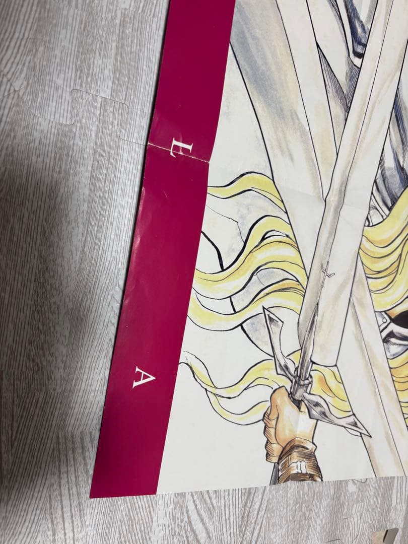 CLAYMORE ポスター 2枚 稀少品【折れ・破けあり/ダメージあり】