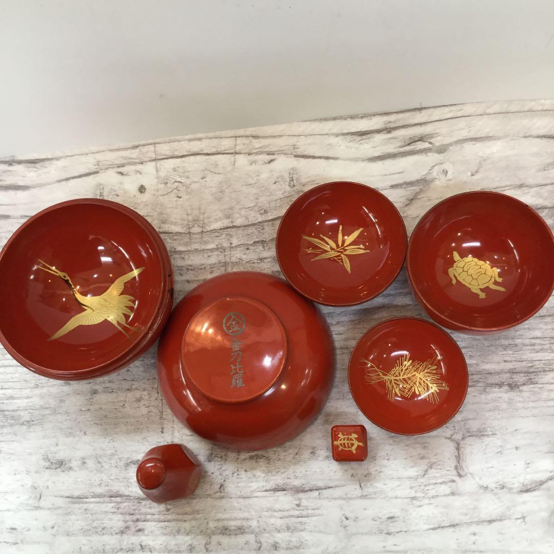 昭和レトロ だるまの塗りの椀