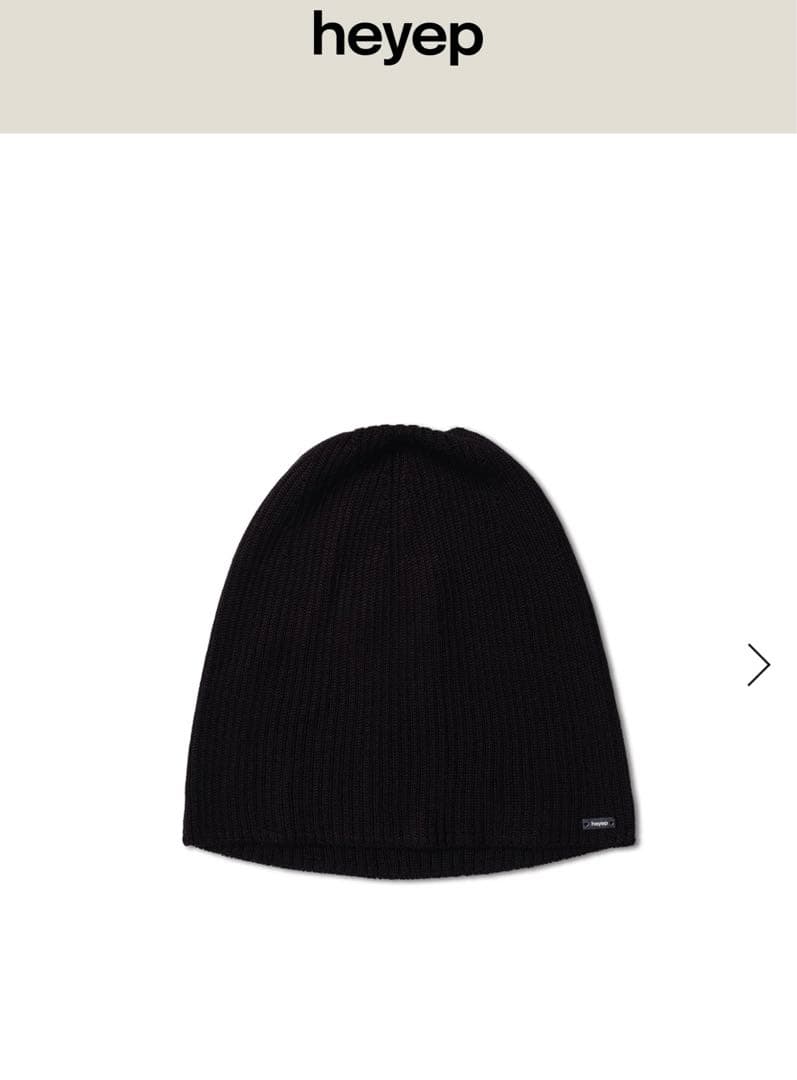 heyep ビーニー　黒