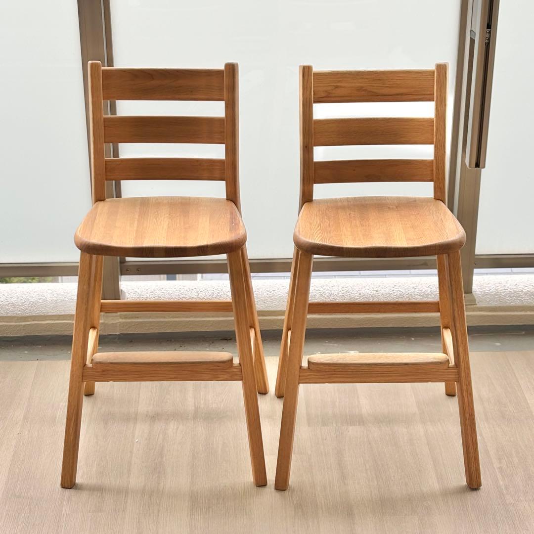 飛騨産業 子ども用スツール WO色 幅41×奥40×高さ77cm 3/18まで