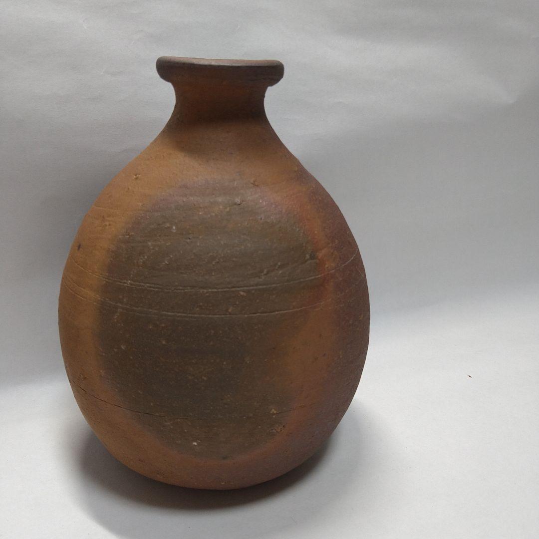 藤原雄　備前焼　徳利　３客