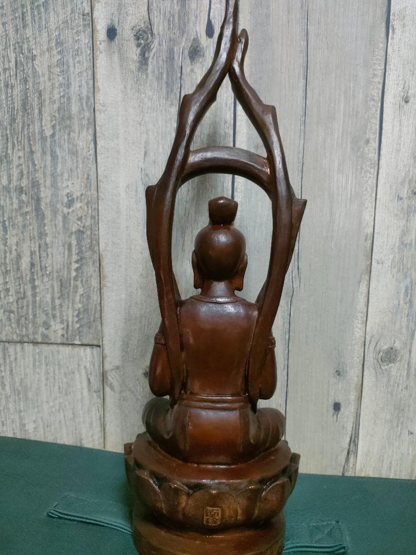 洞澤今朝夫 観音菩薩坐像 ブロンズ像 銅像 42cm 仏像