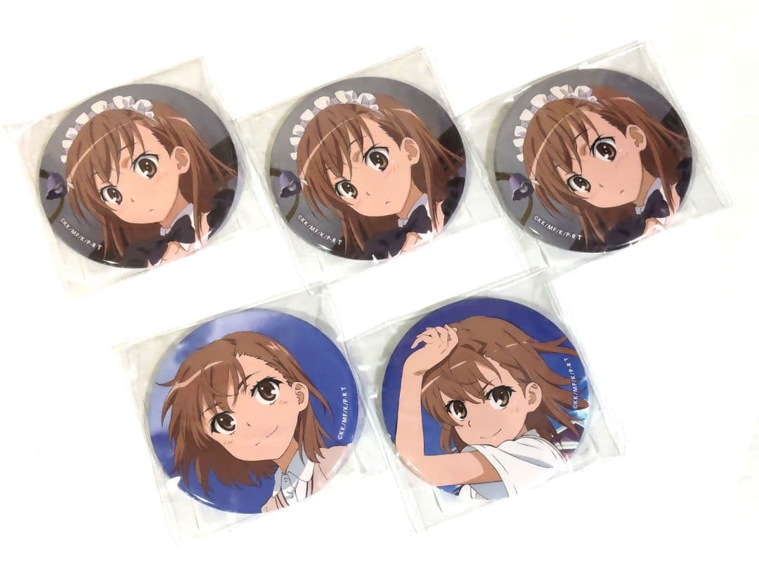 とある科学の超電磁砲T くじ引き堂 御坂美琴 缶バッジ 6点