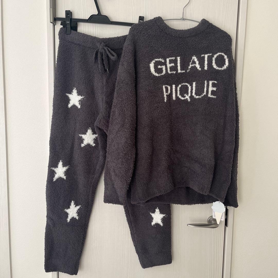 【新品未使用】GELATO PIQUE セーターと星柄パンツセット