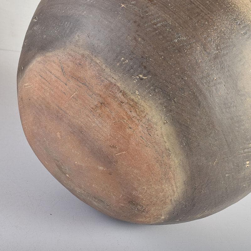 朝鮮美術　須恵器　新羅土器　壺　壺敷・時代箱付　V　R8018C