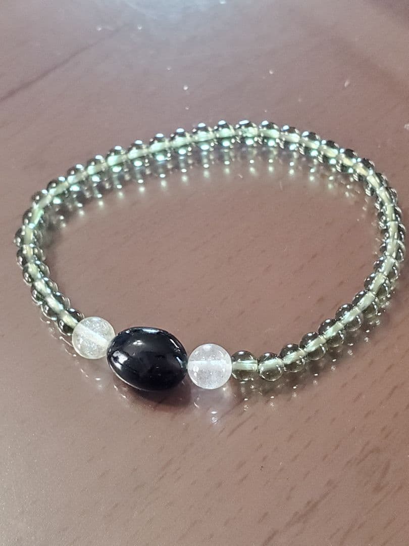 ★値下げ中★モルダバイト&リビアングラス ブレスレット