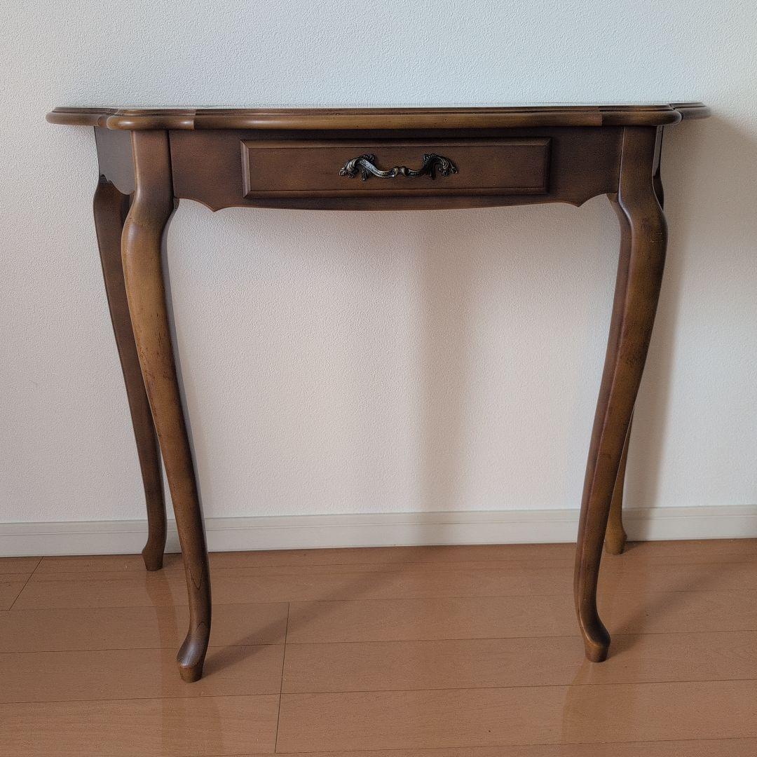 カリモク家具 猫脚 コンソール AP8058NF サイドテーブル 引き出し付き