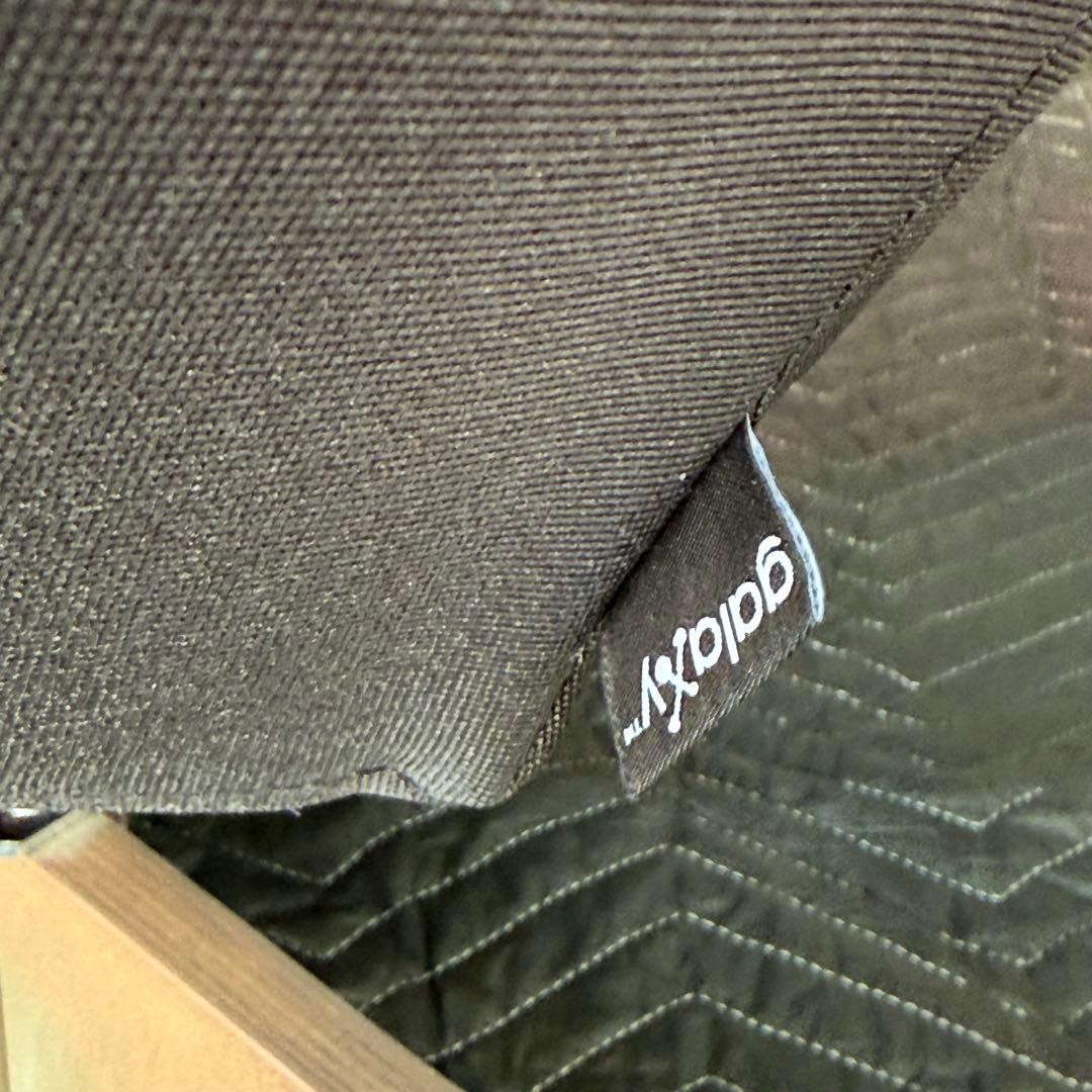 ギャラクシー ルナ ローバック パーソナルチェア 革張 ブラック　本革