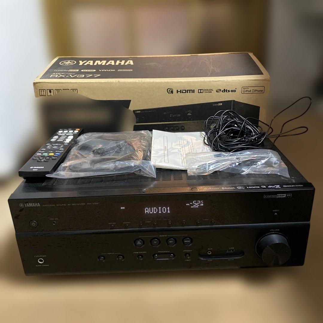 YAMAHA RX-V581 AVレシーバー 通電ok リモコン・アンテナ