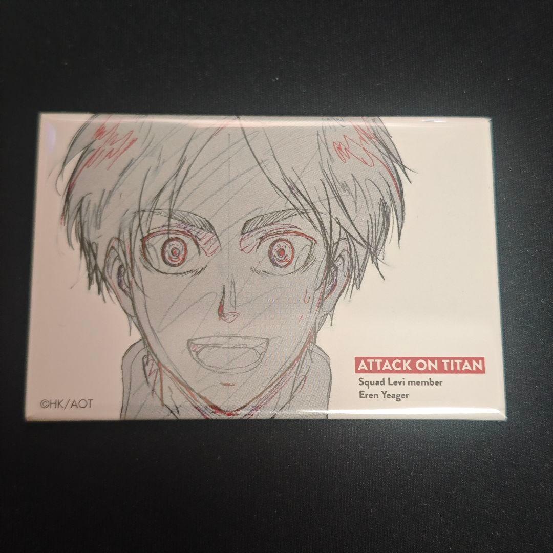 進撃の巨人 エレン wit studio スクエア 缶バッジ