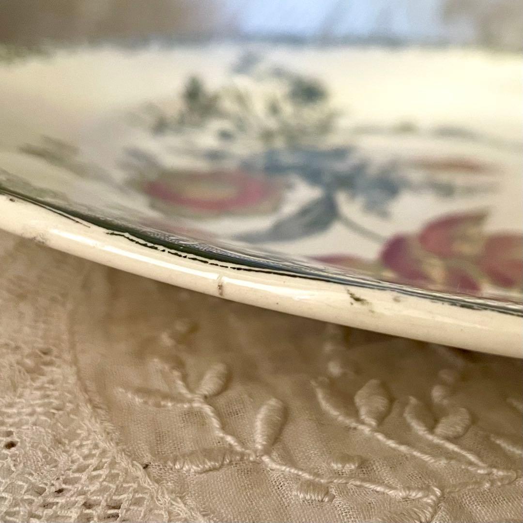 【レア】サルグミンヌ　フォンタンジュ多色プレートポリクロームフランスアンティーク