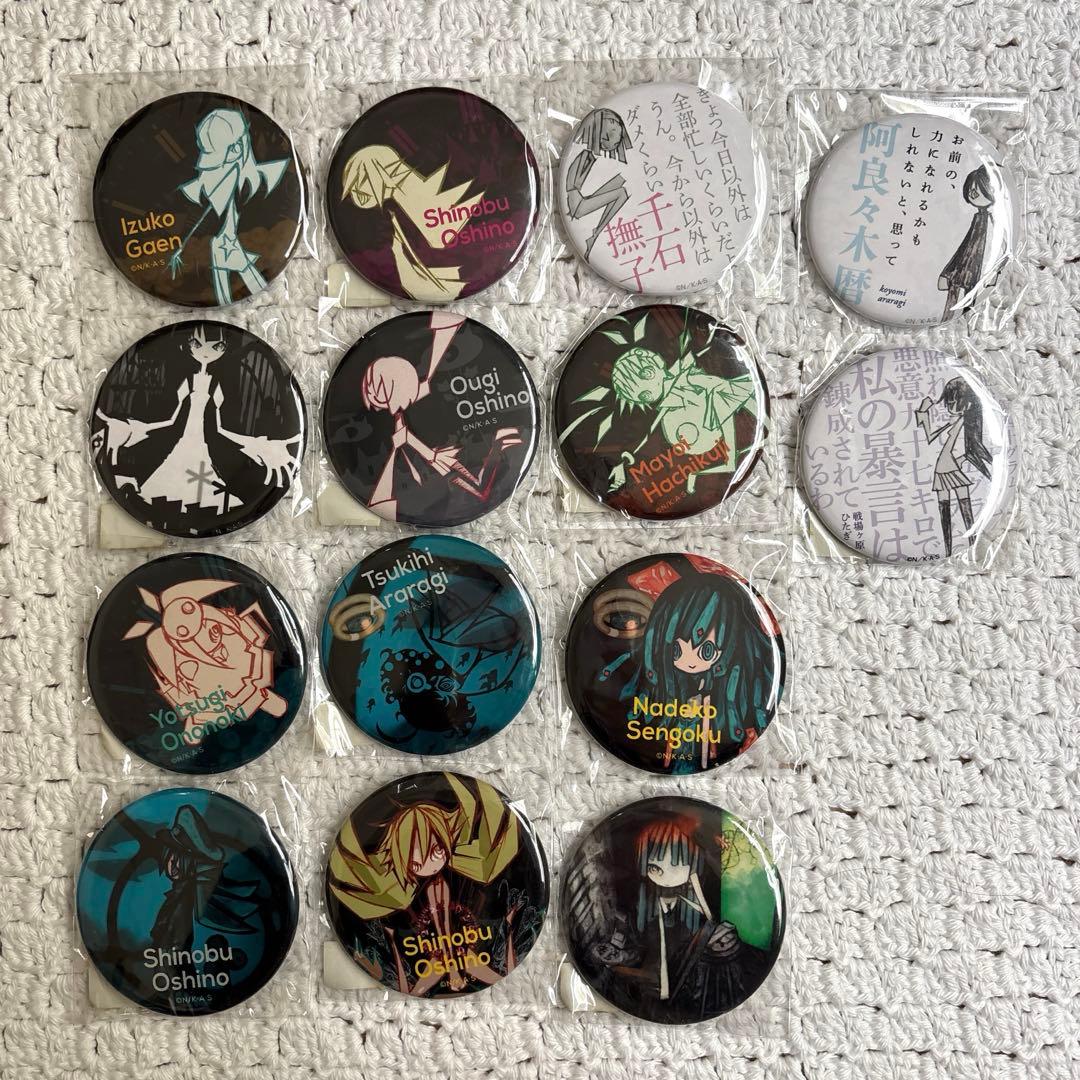 物語シリーズ　ウエダハジメ　缶バッジ　まとめ売り