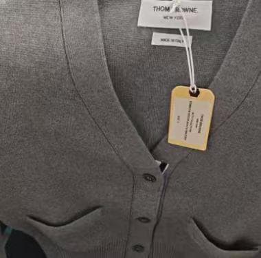 ♡✨希少 THOM BROWNE カシミヤ Vネック カーディガン グレー