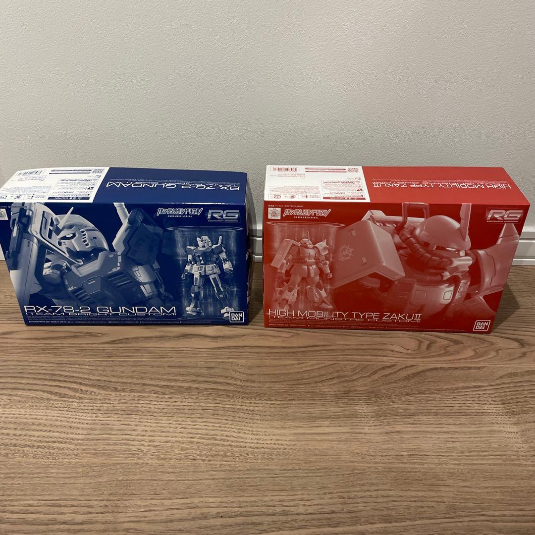 RG ガンダム　チームブライトカスタム　高機動型ザクⅡ チームモンストルカスタム