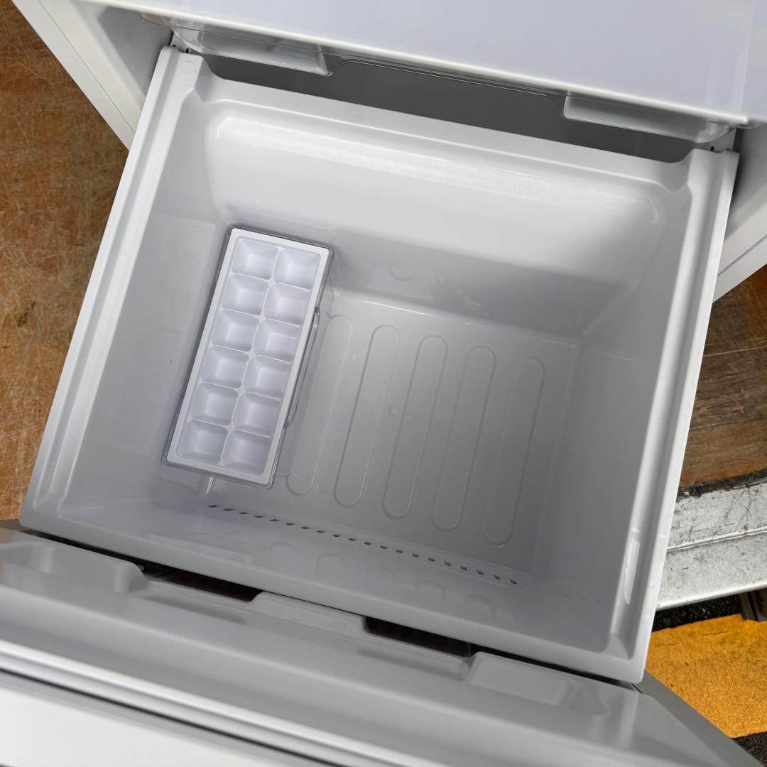 C7619★2021年製美品★シャープ　冷蔵庫　ガラス扉　ホワイト　右.左開き