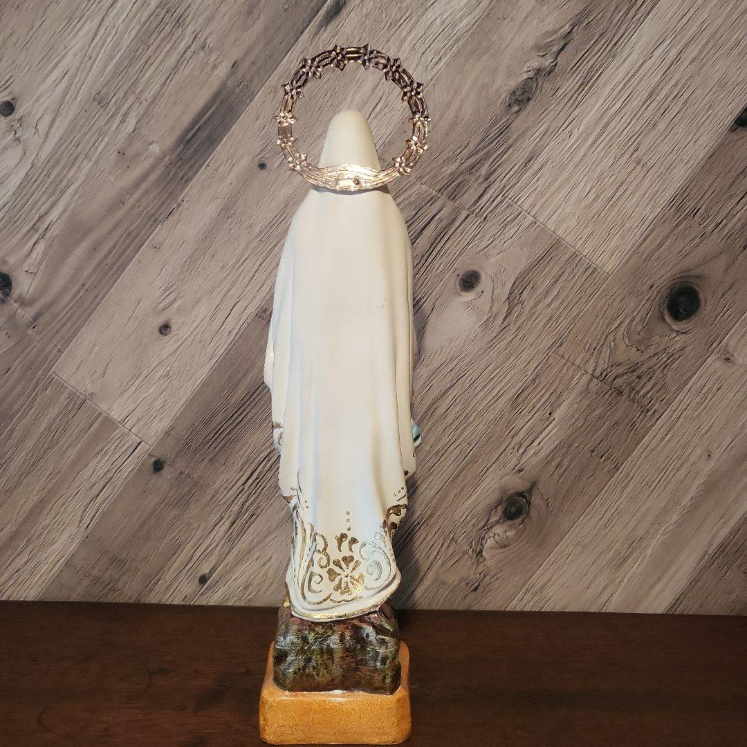 聖母像 樹脂・木製品　約35cm