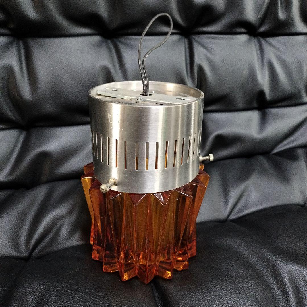 デッドストック 昭和レトロ 照明 オレンジ ランプ