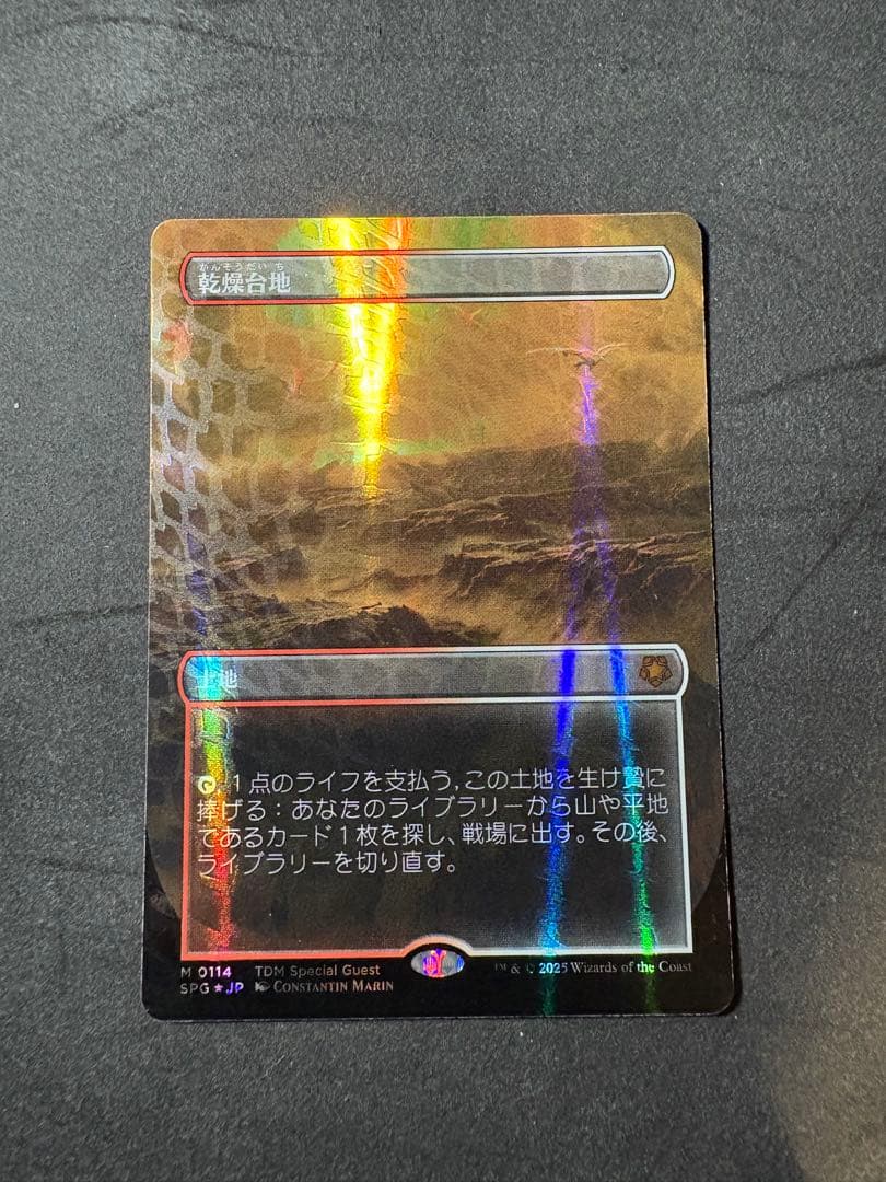 MTG 乾燥台地 0114 ドラゴンスケイルFOIL