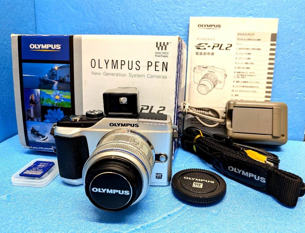 【極上品】OLYMPUS PEN E-PL2 ファインダーほか　付属品多数