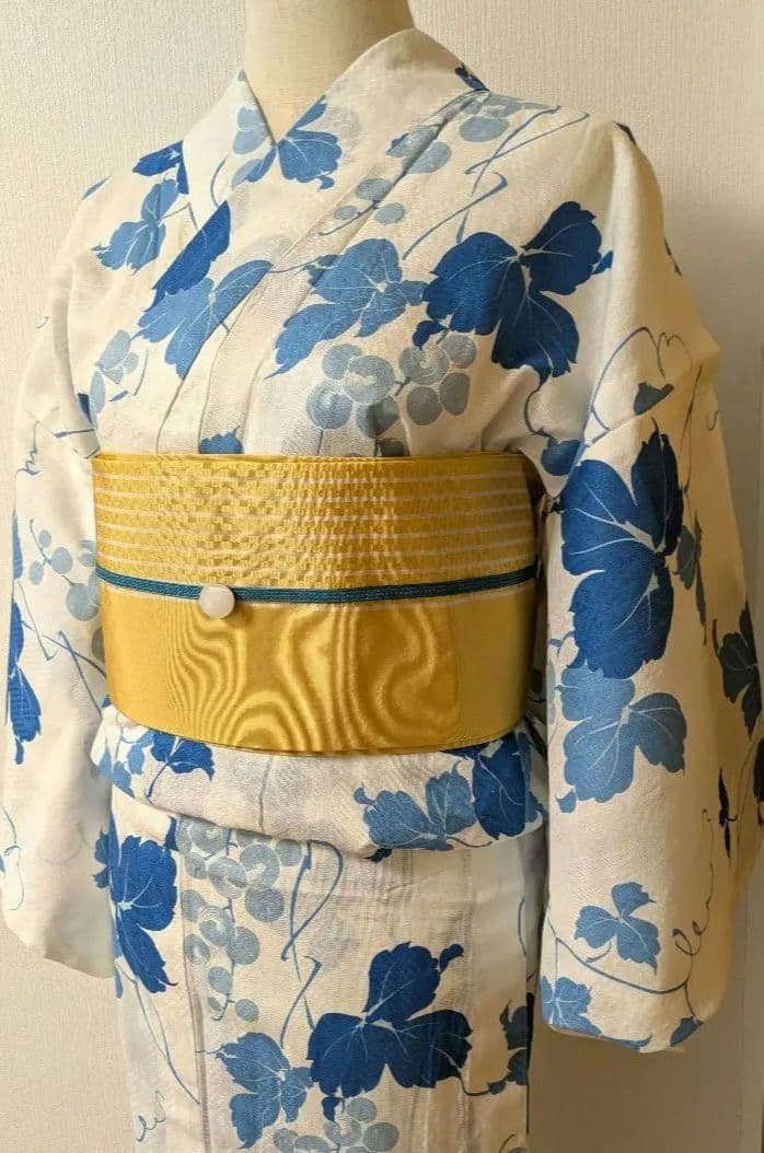 新品　ブランド浴衣　変わり織り