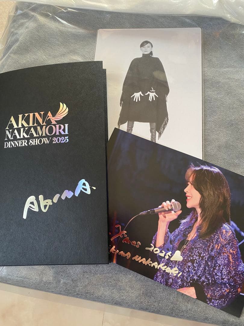 中森明菜　ディナーショー　2025 メニュー表　ポストカード、トートバッグ