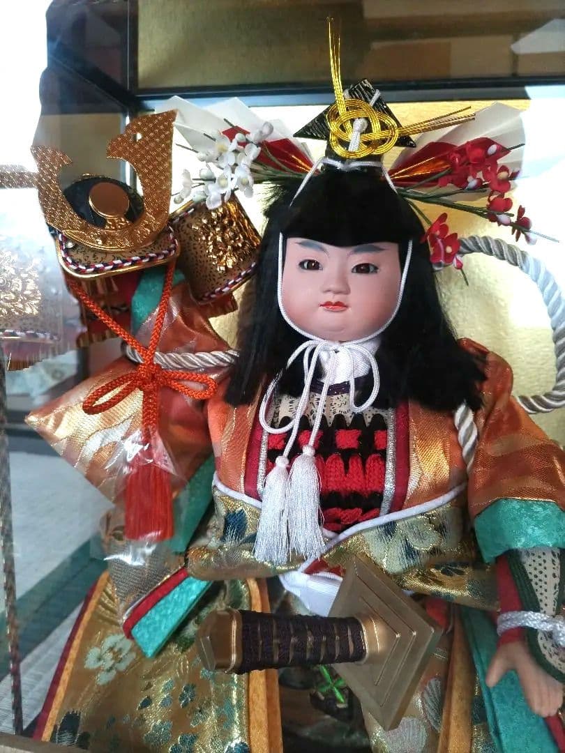 日本人形 ガラスケース付 長期保管品