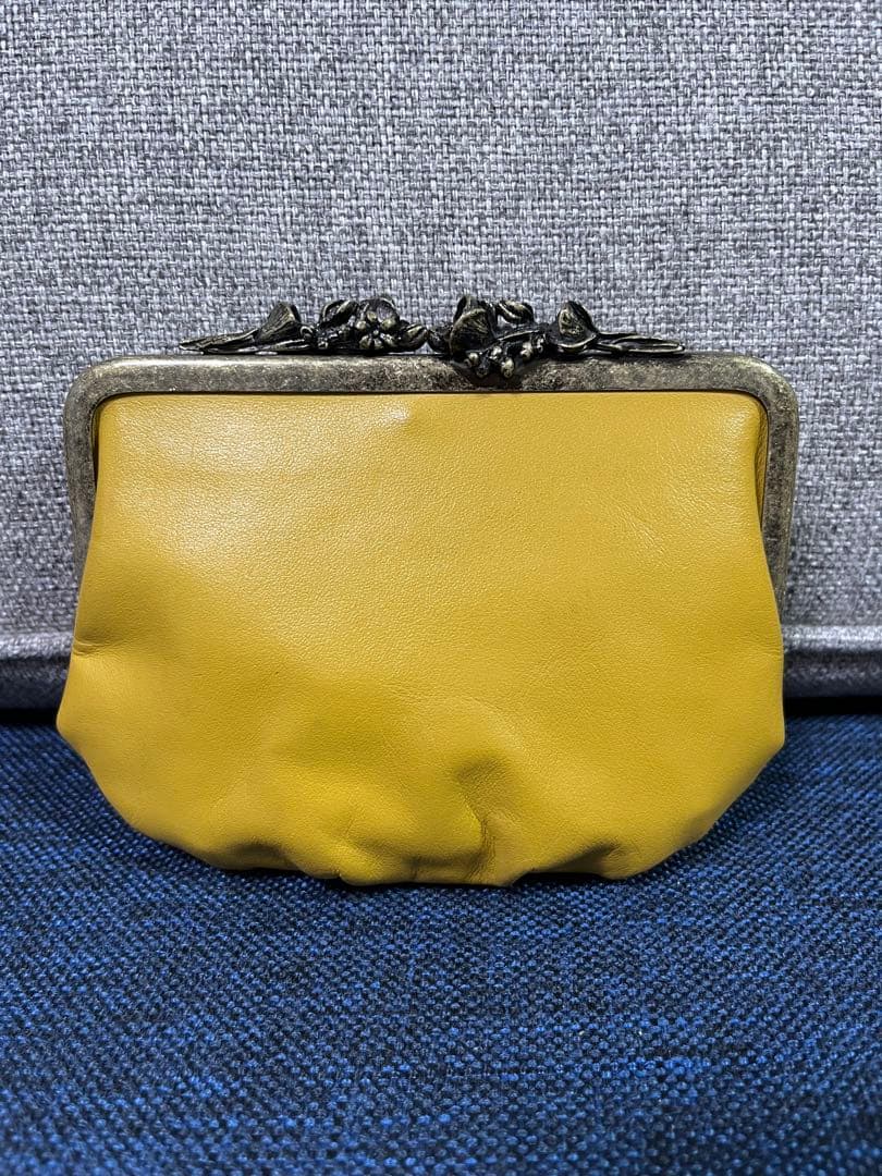 リゼッタ lisette ポルトモネがま口財布ショート　フラワー　カナリ