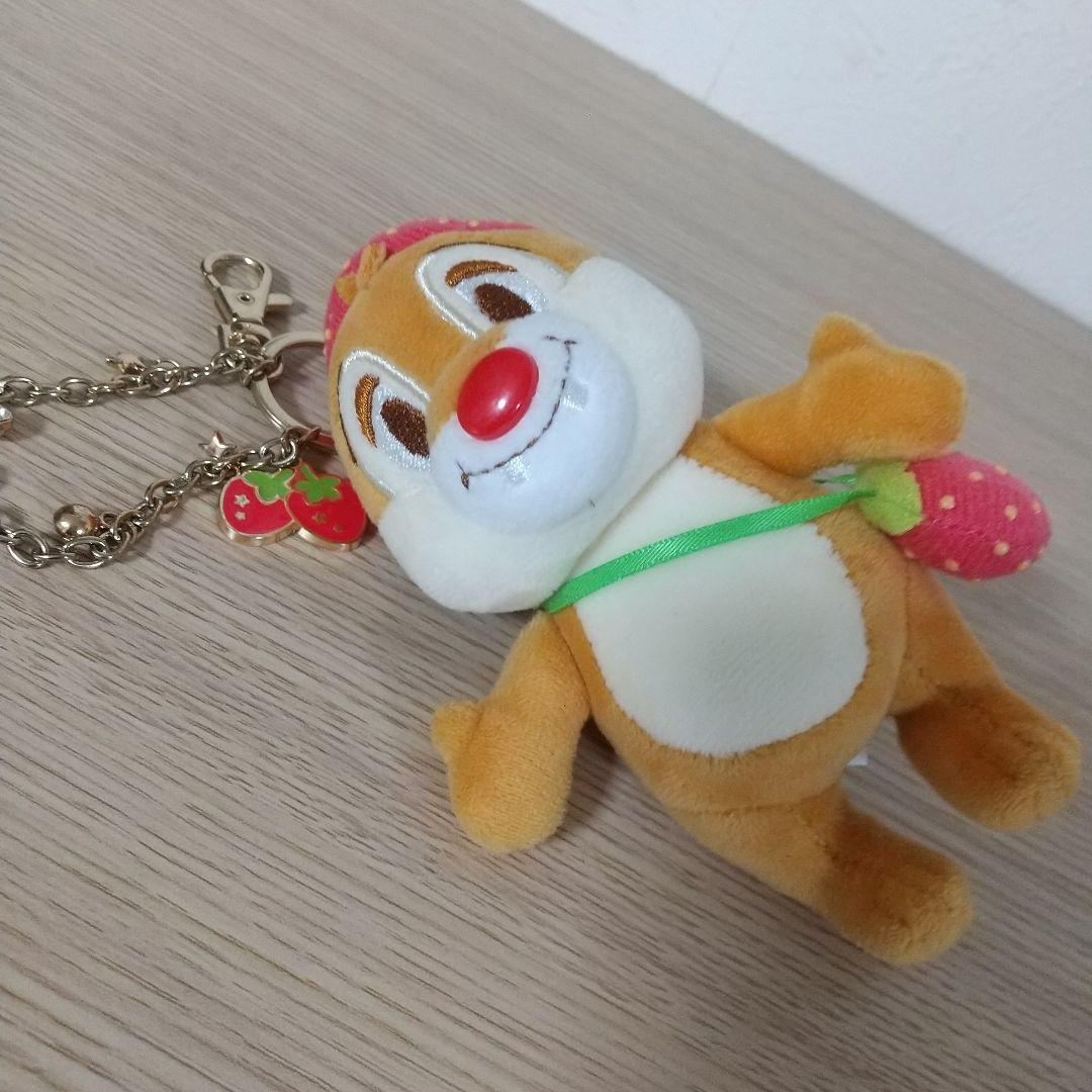 ディズニー　チップとデール　デール　いちご　ぬいぐるみ　マスコット