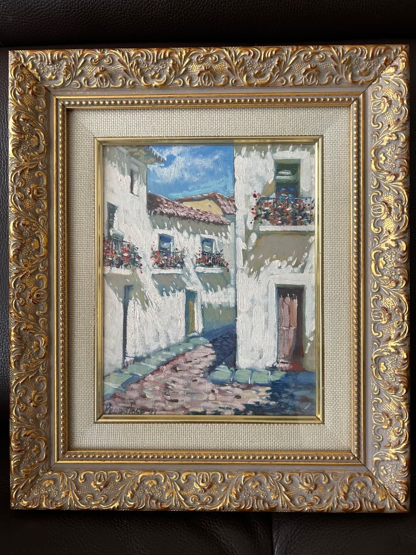 PEDRO JOSE 作『スペイン白壁風景』