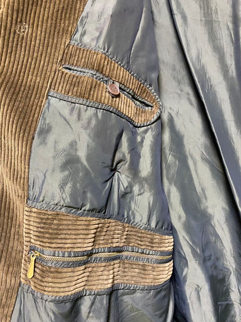 60s ヴィンテージ イタリア製 ハンティング コーデュロイ ジャケット 古着