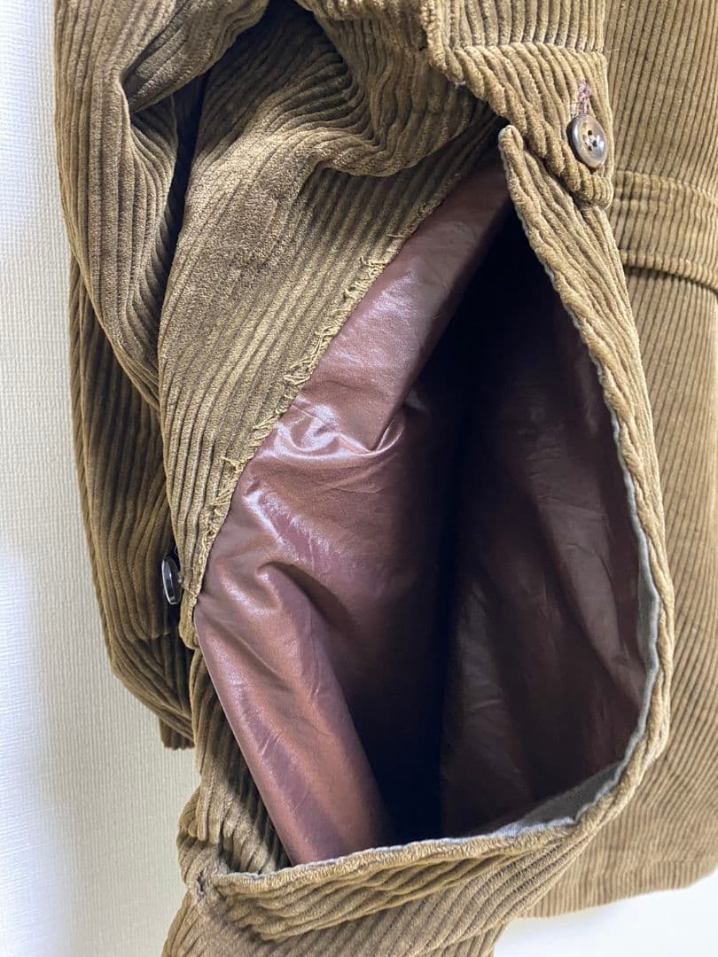 60s ヴィンテージ イタリア製 ハンティング コーデュロイ ジャケット 古着