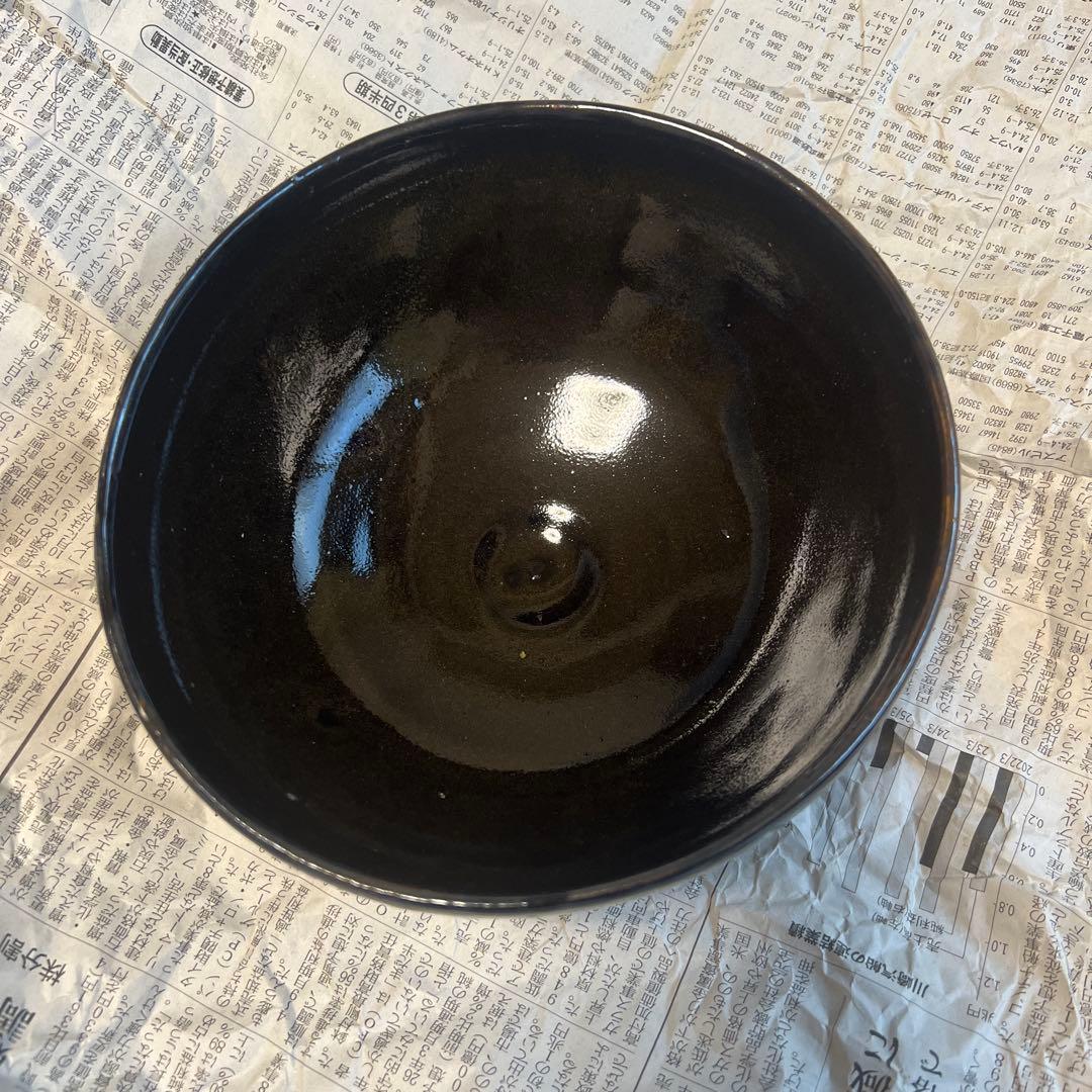 黒い茶碗 光沢仕上げ
