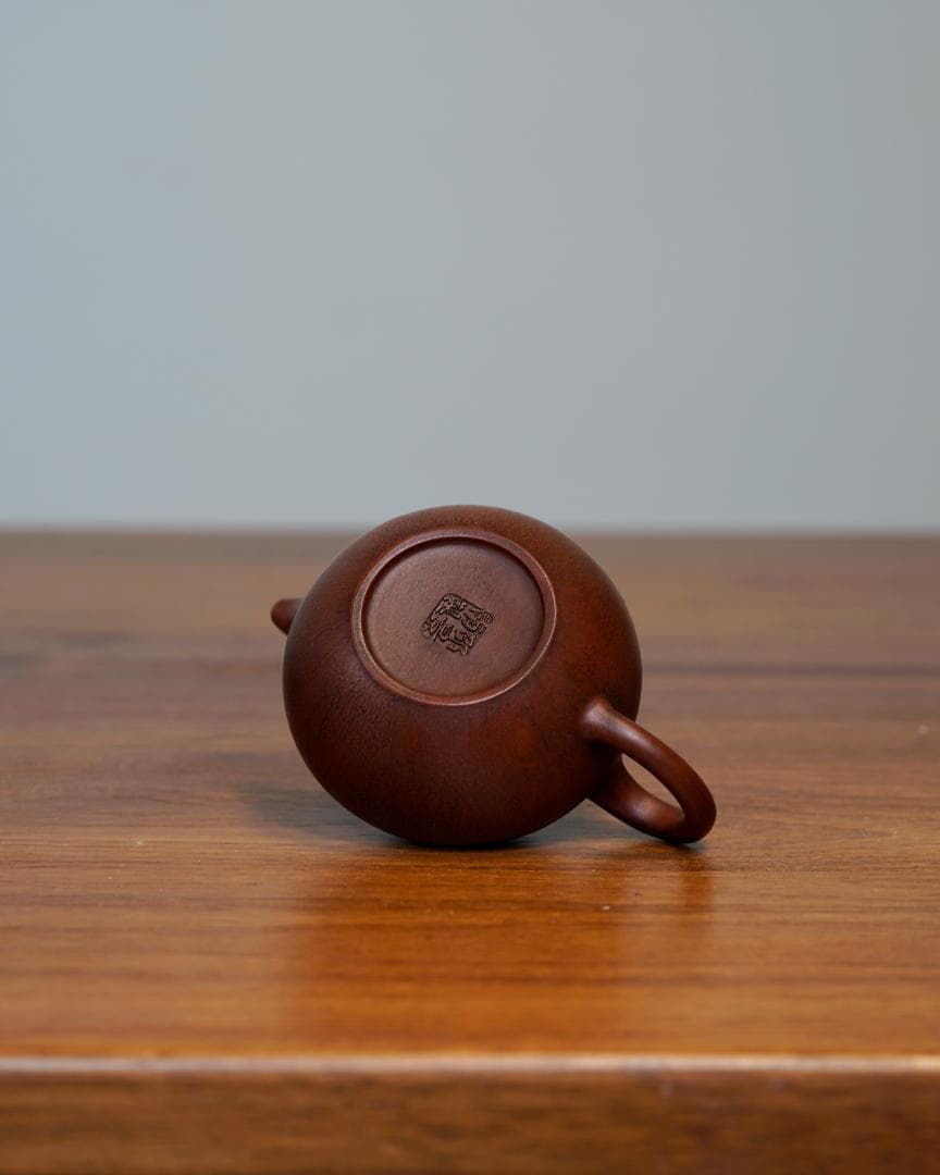 唐物紫砂壺 邵景南製 留佩刻漢詩彫 朱泥 急須 時代品 煎茶道具 美術品