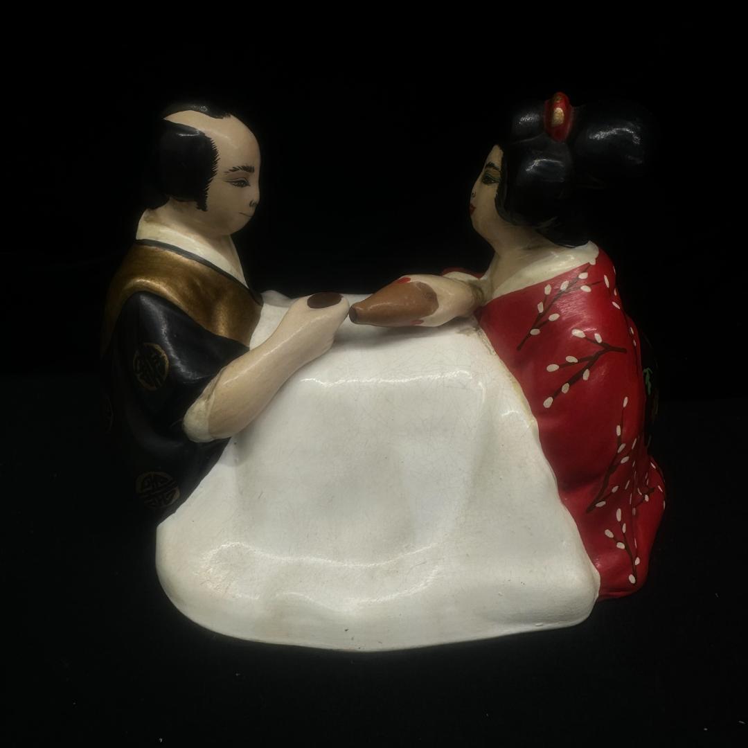 時代　春画　裏艶絵　色絵　陶器人形