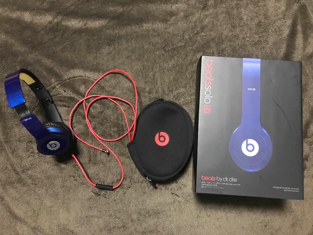 ヘッドホン beats by dr.dre solo HD Blue