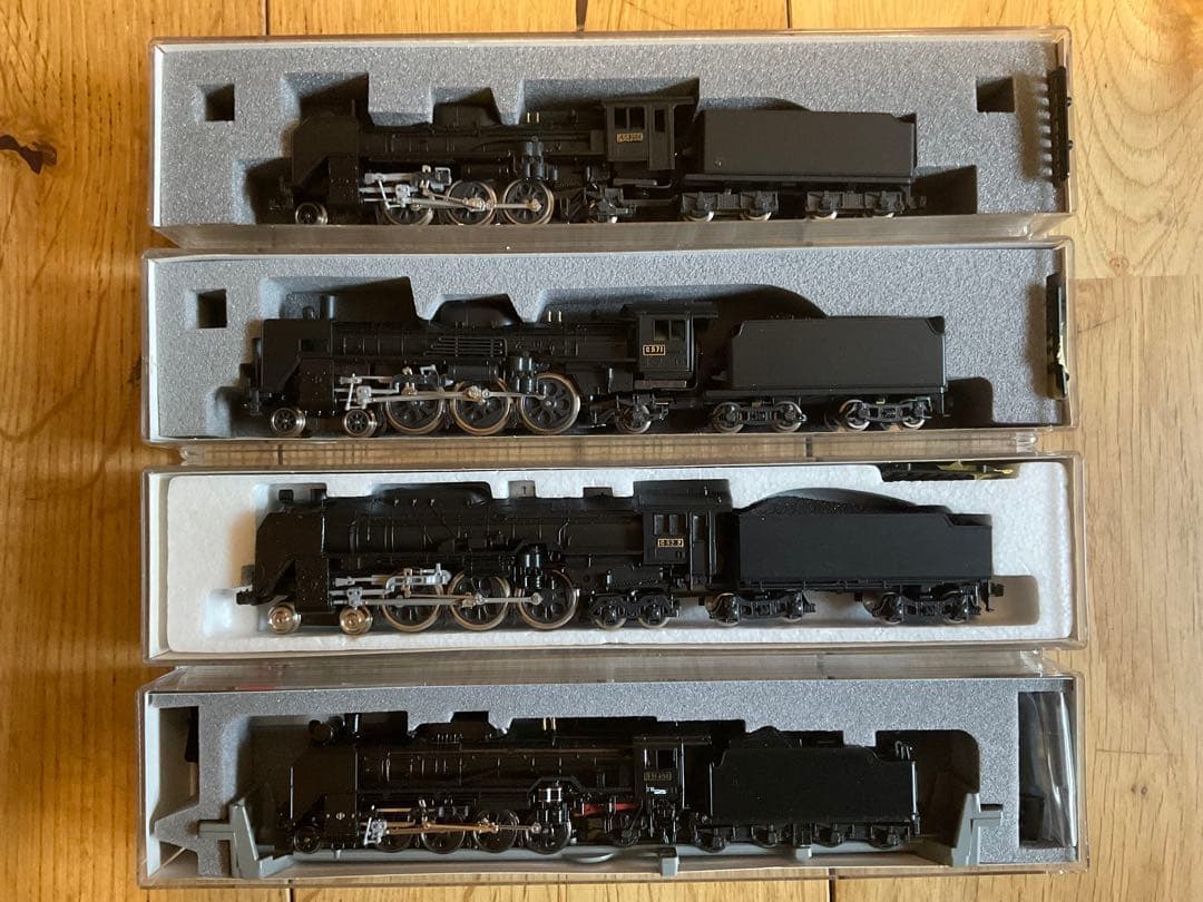 KATO 蒸気機関車C62 C57 C58 D51 4台客車パワコンおまけ付
